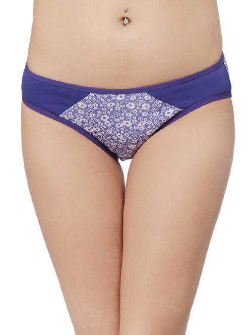 purple cotton bikini panty - 14136717 - Very Small Image - 1