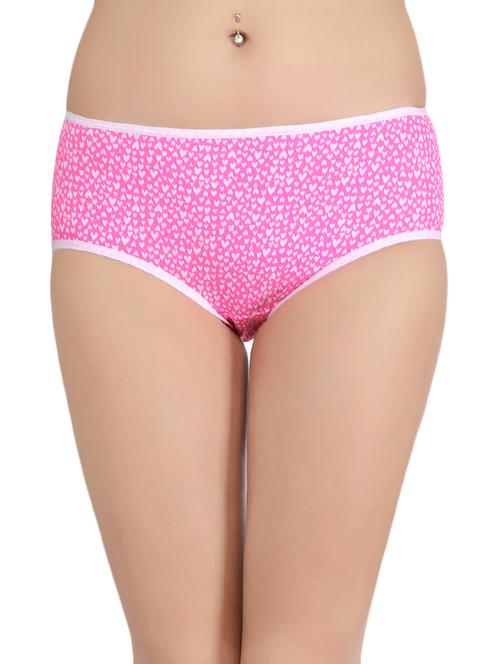 pink cotton hipster panty - 14136748 - Very Small Image - 1