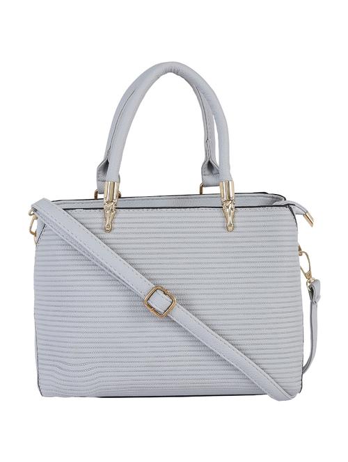grey leatherette handbag - 14137405 - Very Small Image - 1