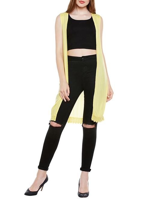 yellow viscose shrug - 14137737 - Very Small Image - 1