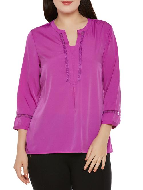 pink polyester regular top - 14137773 - Very Small Image - 1