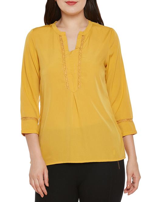 yellow polyester regular top - 14137775 - Very Small Image - 1