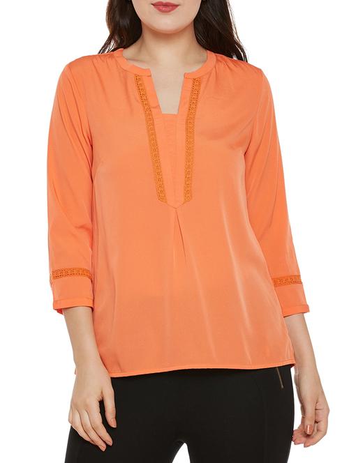 orange polyester regular top - 14137776 - Very Small Image - 1