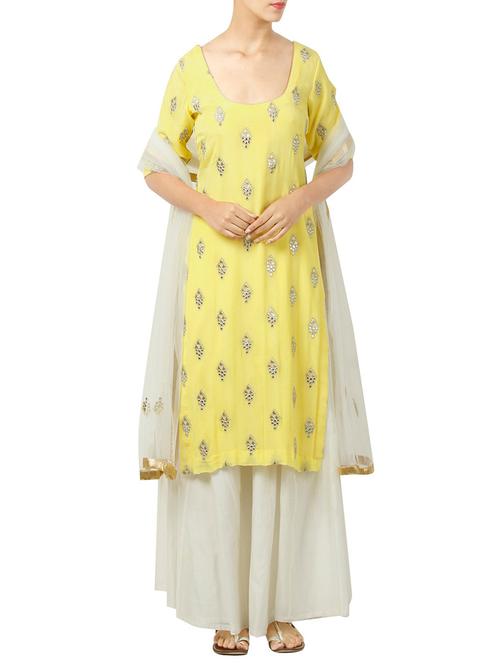 embroidered palazzo suit set - 14138830 - Very Small Image - 1