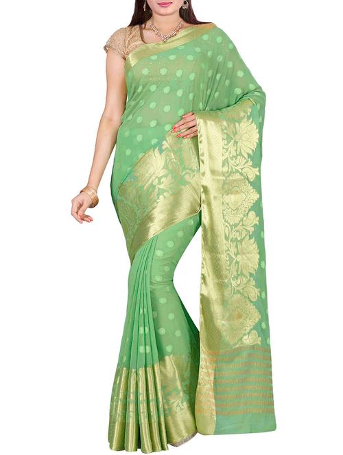 the chennai silk green embroidered saree - 14139482 - Very Small Image - 1