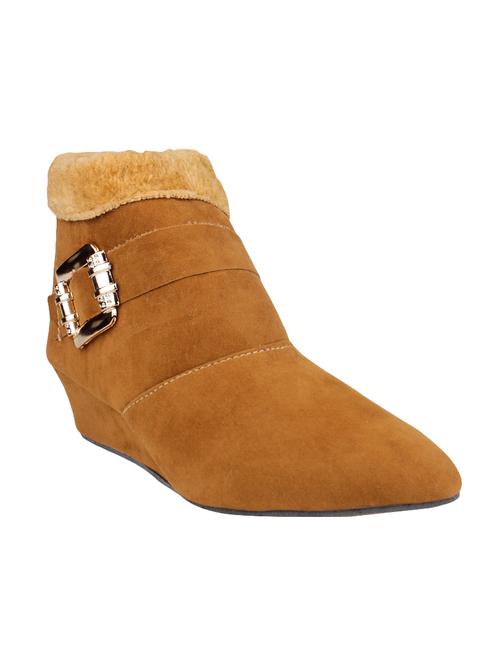 tan suede ankle boot - 14139580 - Very Small Image - 1