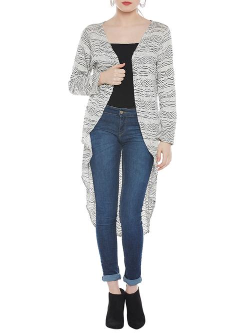 knitted asymmetric shrug - 14142487 - Very Small Image - 1