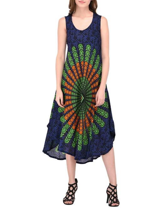 multi colored rayon asymmetric kurta - 14142491 - Very Small Image - 1