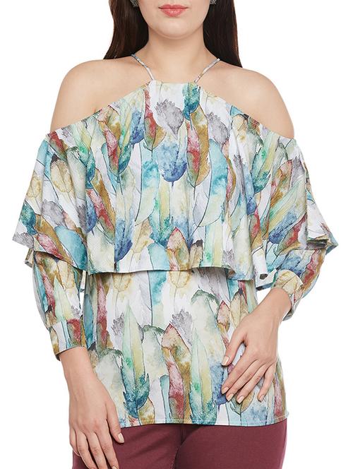 halter neck printed top - 14142514 - Very Small Image - 1