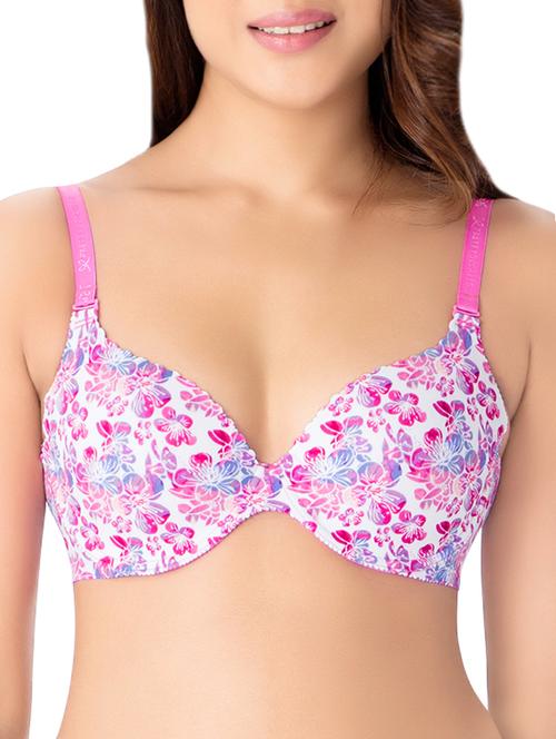 detachable strap floral t-shirt bra - 14142705 - Very Small Image - 1