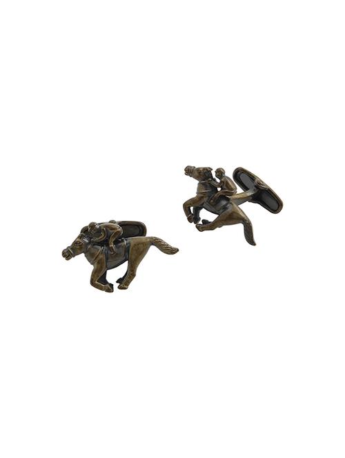 yellow metal cufflink - 14144484 - Very Small Image - 1