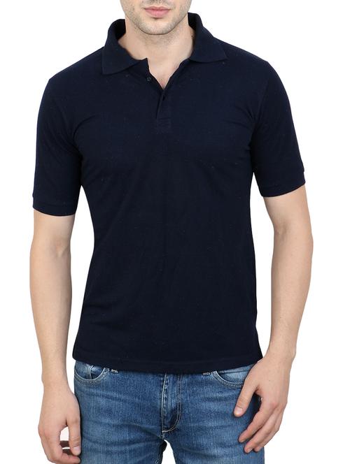 navy blue cotton t-shirt - 14148299 - Very Small Image - 1