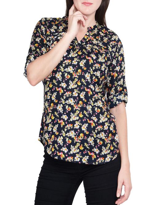 multi colored viscose top - 14151213 - Very Small Image - 1