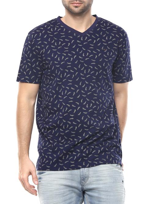 blue cotton t-shirt - 14153940 - Very Small Image - 1