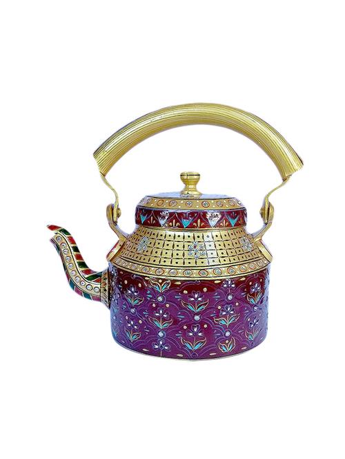 handpainted golden tea kettle - 14154494 - Very Small Image - 1