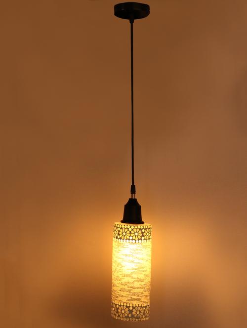 decorative colorful mozac pendant hanging lamp ornamented with colorful chips & beads - 14154618 - Very Small Image - 1