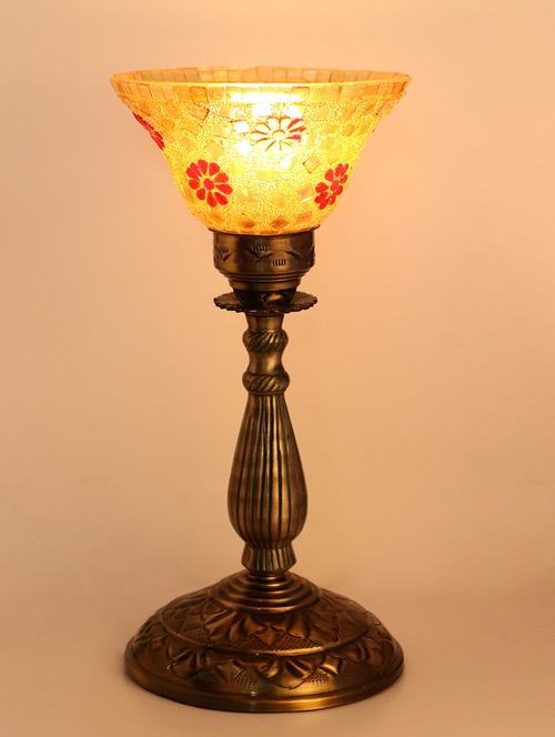 central table lamp with colorful glass decorative with colorful beads & chips - 14154717 - Very Small Image - 1