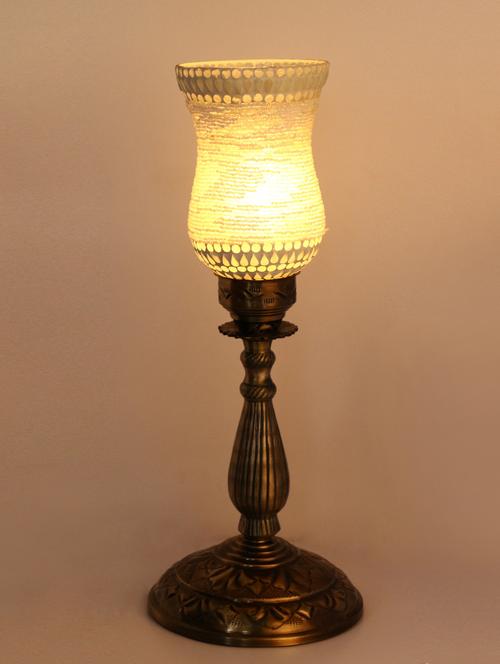 central table lamp with colorful glass decorative with colorful beads & chips - 14154721 - Very Small Image - 1