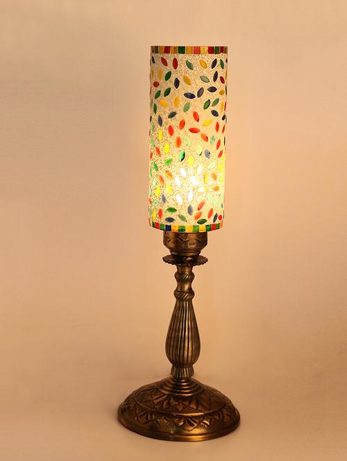 designer central table lamp with colorful long glass decorative with colorful beads & chips - 14154727 - Very Small Image - 1