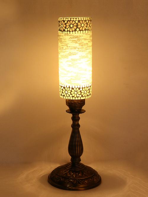 designer central table lamp with colorful long glass decorative with colorful beads & chips - 14154731 - Very Small Image - 1