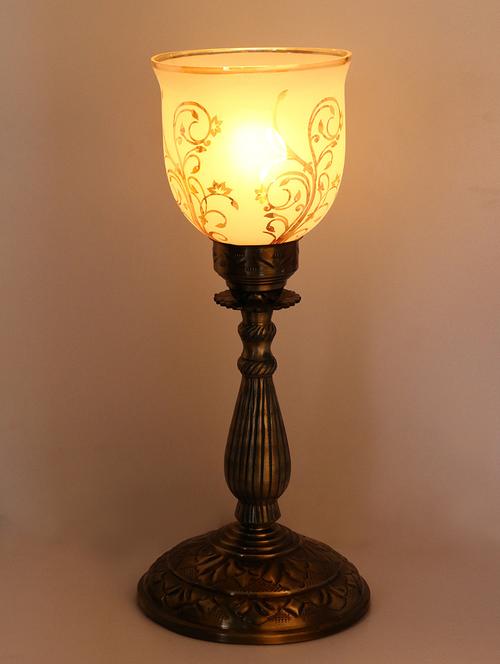 trendy design antique central table lamp with designer glass - 14154732 - Very Small Image - 1
