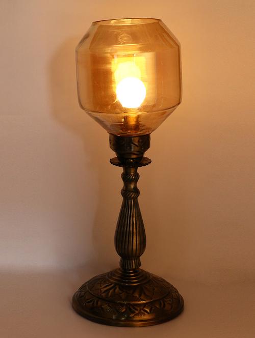trendy design antique central table lamp with designer glas - 14154734 - Very Small Image - 1