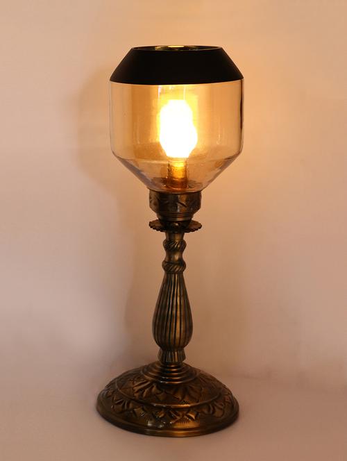 trendy designe antique central table lamp with designer glass - 14154735 - Very Small Image - 1