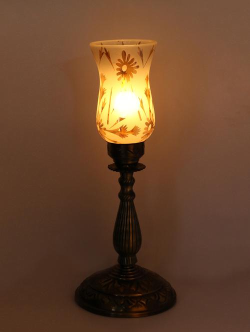trendy design antique central table lamp with designer glass - 14154738 - Very Small Image - 1