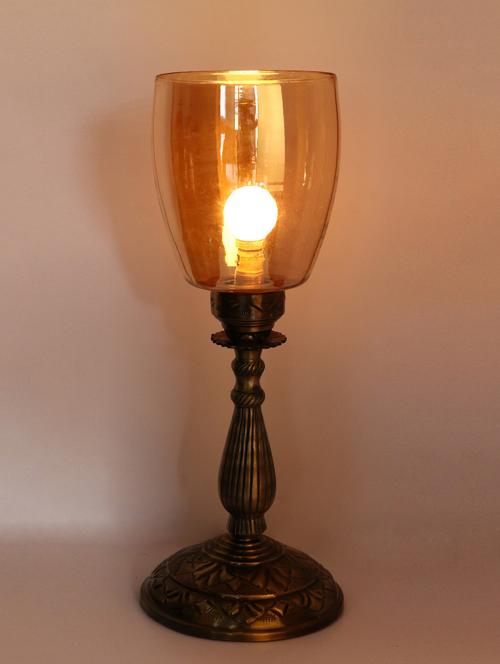 trendy design antique central table lamp with designer glass - 14154740 - Very Small Image - 1