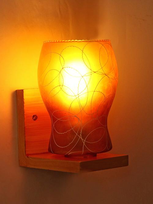 somil designer glass wall lamp (colorful, hand decorative) wh4 - 14154850 - Very Small Image - 1