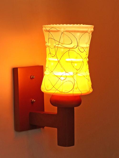 somil designer glass wall lamp (colorful, hand decorative) wh23 - 14154869 - Very Small Image - 1
