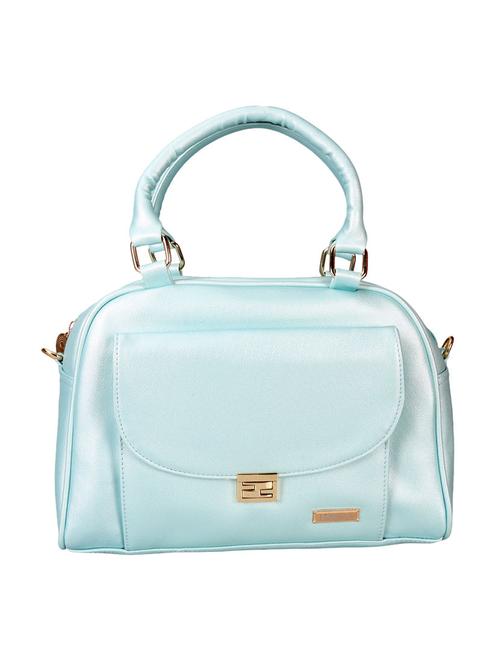 blue leatherette regular handbag - 14155939 - Very Small Image - 1