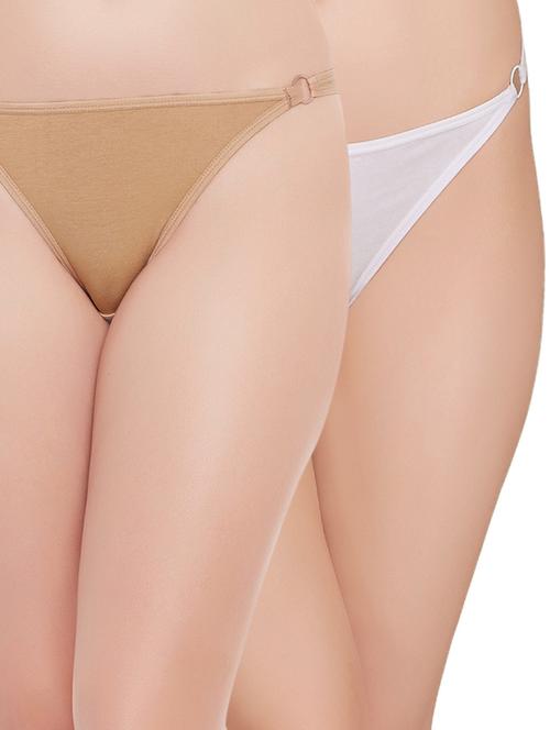 set of 2 multi colored cotton blend panties - 14158083 - Very Small Image - 1