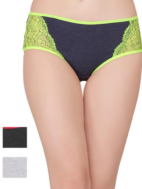 set of 2 multi colored cotton blend panties - 14158166 - Very Small Image - 1