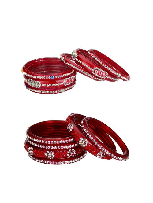 multi colored glass bangle combo - 14159110 - Very Small Image - 1