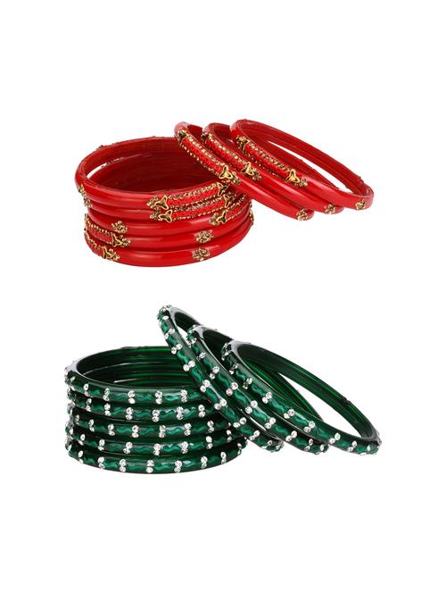 multi colored glass bangle combo - 14159145 - Very Small Image - 1