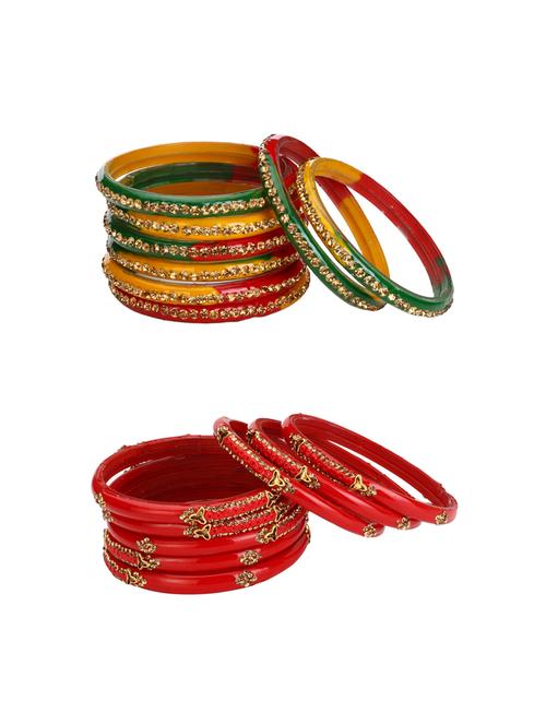 multi colored glass bangle combo - 14159153 - Very Small Image - 1
