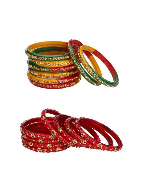 multi colored glass bangle combo - 14159177 - Very Small Image - 1