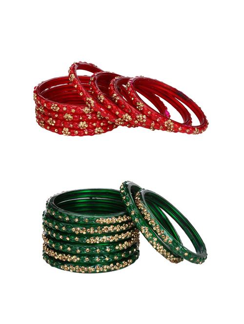 multi colored glass bangle combo - 14159178 - Very Small Image - 1