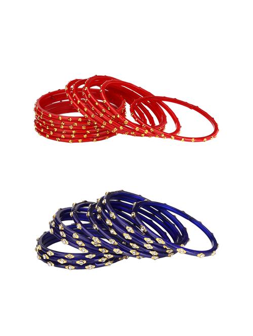 multi colored glass bangle combo - 14159183 - Very Small Image - 1