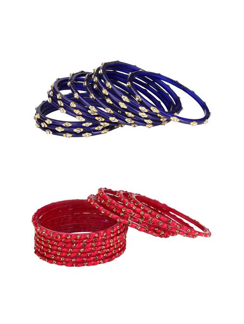 multi colored glass bangle combo - 14159192 - Very Small Image - 1