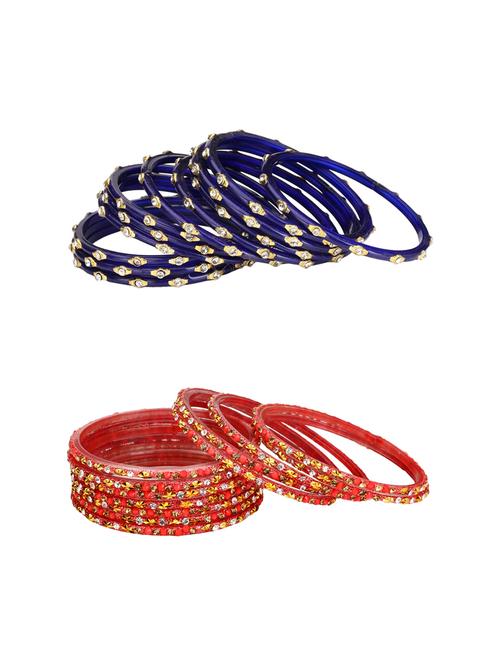 multi colored glass bangle combo - 14159193 - Very Small Image - 1