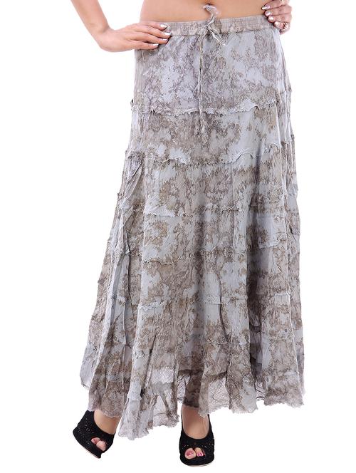 light blue cotton aline skirts - 14160679 - Very Small Image - 1