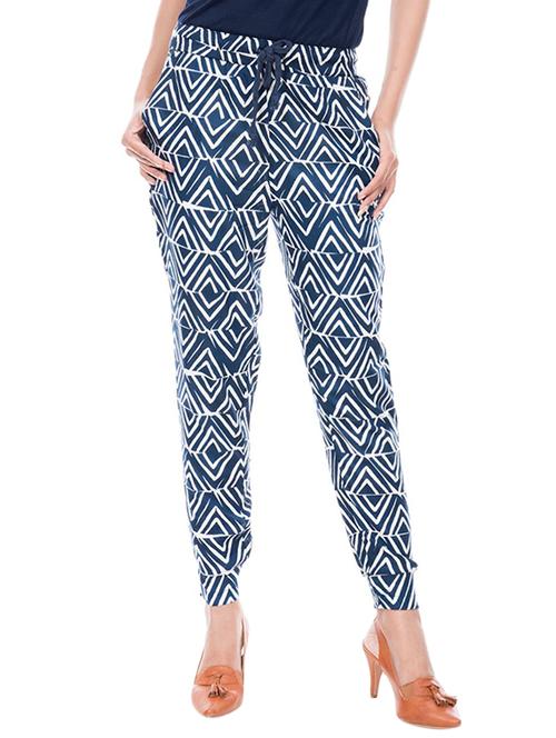 blue rayon trouser - 14160725 - Very Small Image - 1