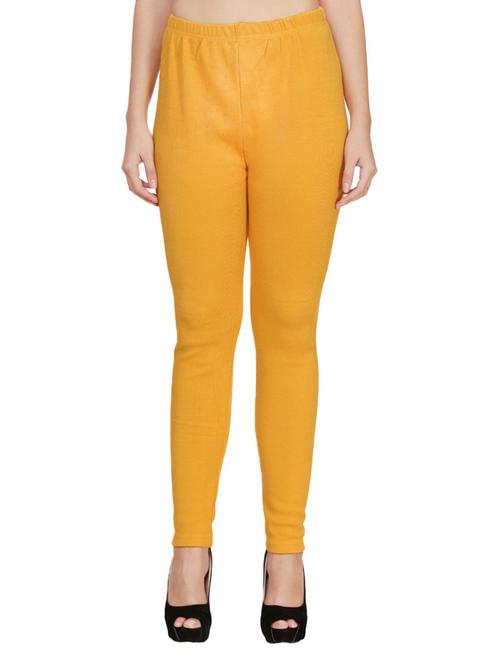 yellow woolen caasual legging - 14165906 - Very Small Image - 1