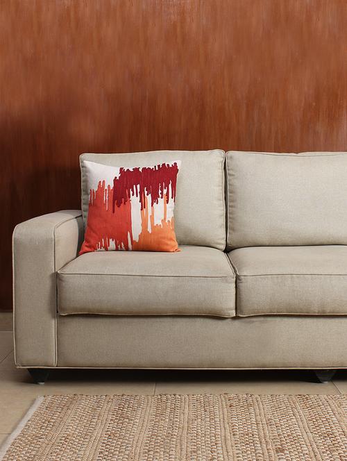the blush trickle 100% cotton cushion cover - 14167479 - Very Small Image - 1