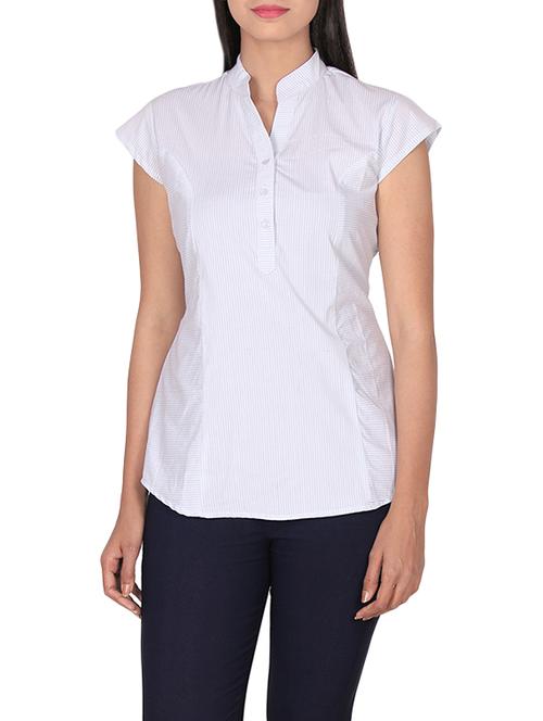 white cotton straight top - 14167942 - Very Small Image - 1