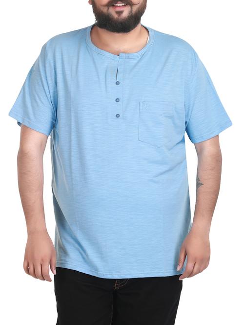 blue cotton t-shirt - 14168030 - Very Small Image - 1