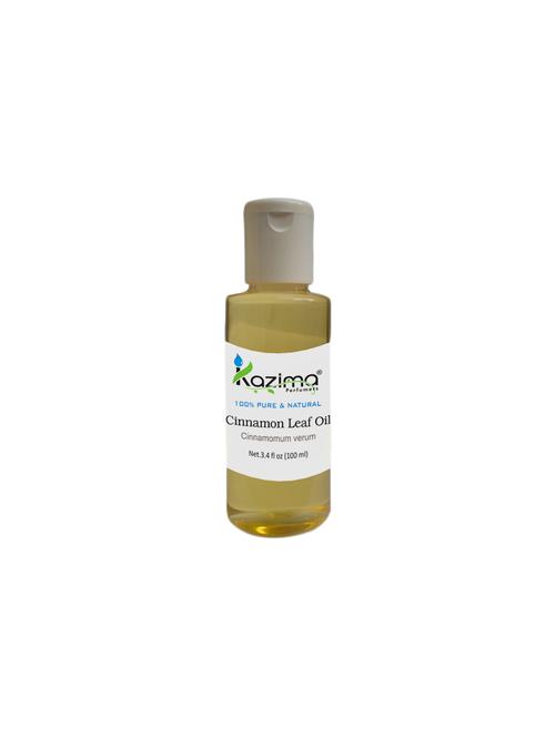 kazima cinnamon leaf (dalchini) oil (100ml) 100% pure natural & undiluted for skin care & hair treatment - 14168100 - Very Small Image - 1
