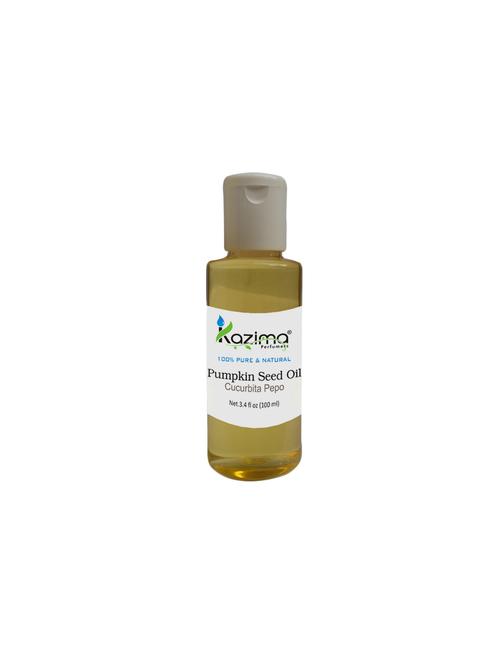 kazima pumpkin seed cold pressed carrier oil (100ml) 100% pure natural & undiluted for skin care & hair treatment - 14168116 - Very Small Image - 1
